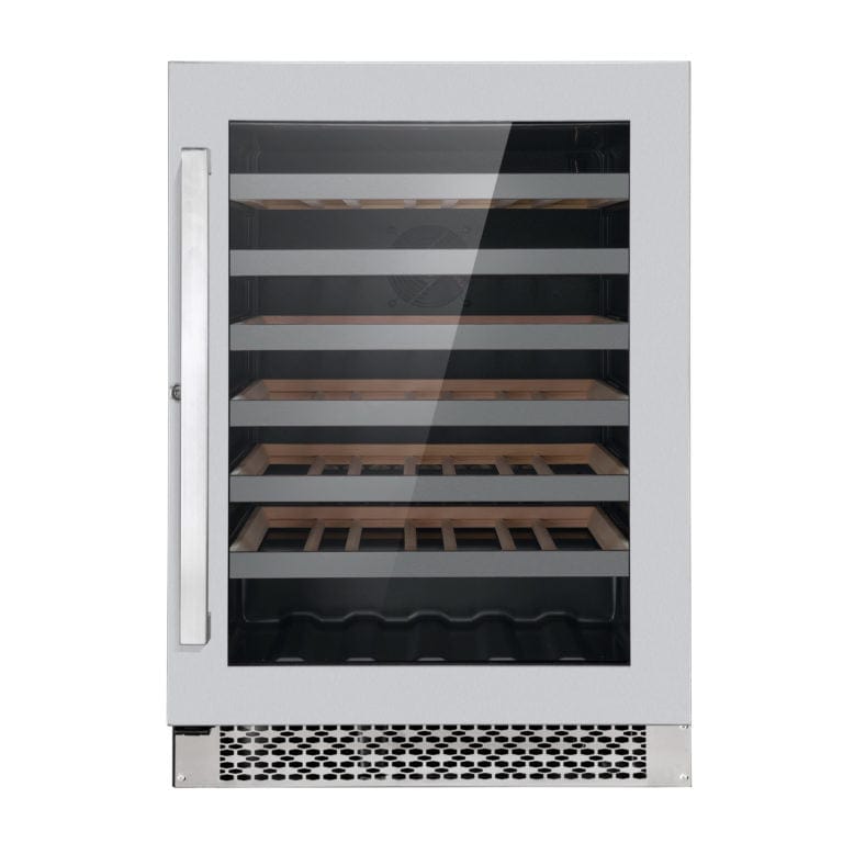 Cosmo 24-inch Stainless Steel 48-Bottle Wine Cooler COS-24BIWCS I Luxury Appliances Direct