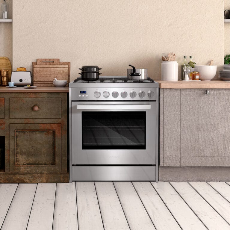 Cosmo 30-inch 5.0 cu. ft. Single Oven Gas Range COS-305AGC I Luxury Appliances Direct