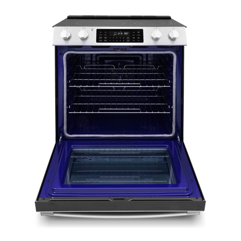Cosmo 30-inch Electric Range with 5 Burner Cooktop COS-ERC305WKTD I Luxury Appliances Direct
