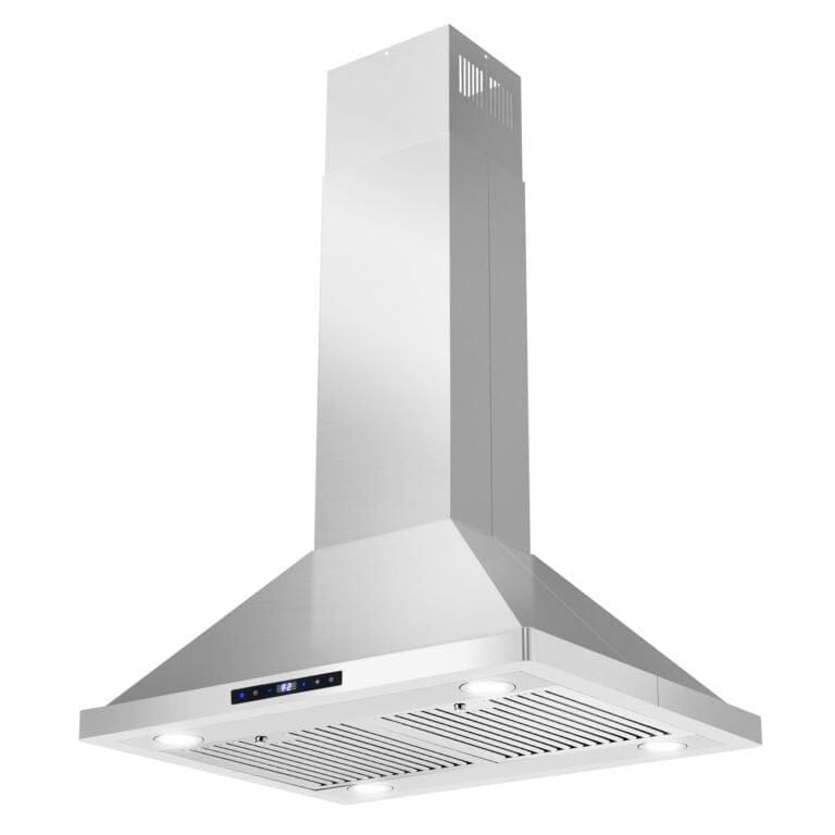 Cosmo 30-inch Island Range Hood with Digital Touch Control COS-63ISS75 I Luxury Appliances Direct
