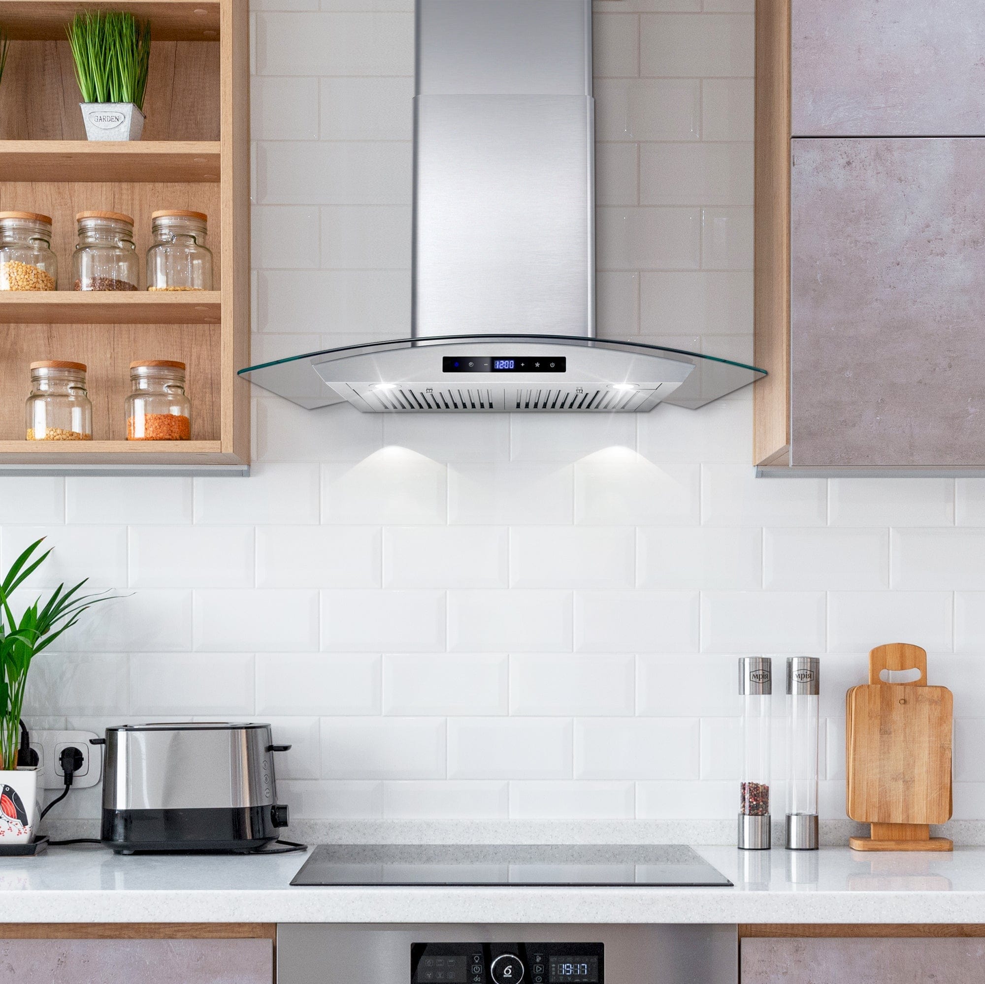 Cosmo 30-inch Range Hood with Digital Touch Control COS-668WRCS75-DL I Luxury Appliances Direct