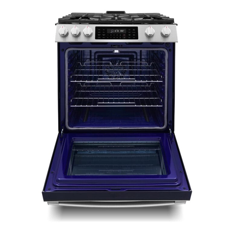 Cosmo 30-inch Slide-In Freestanding Gas Range COS-GRC305KTD I Luxury Appliances Direct