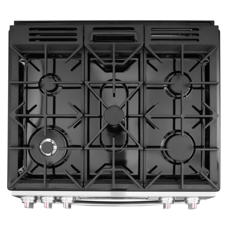 Cosmo 30-inch Slide-In Freestanding Gas Range COS-GRC305KTD I Luxury Appliances Direct