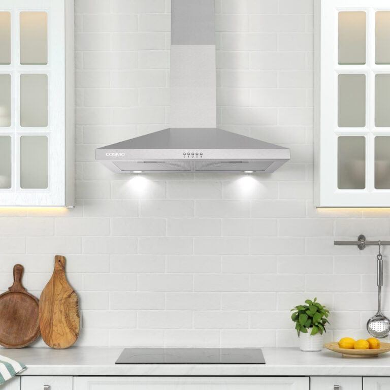 Cosmo 30-inch Wall Mount Range Hood in Stainless Steel COS-63024P I Luxury Appliances Direct