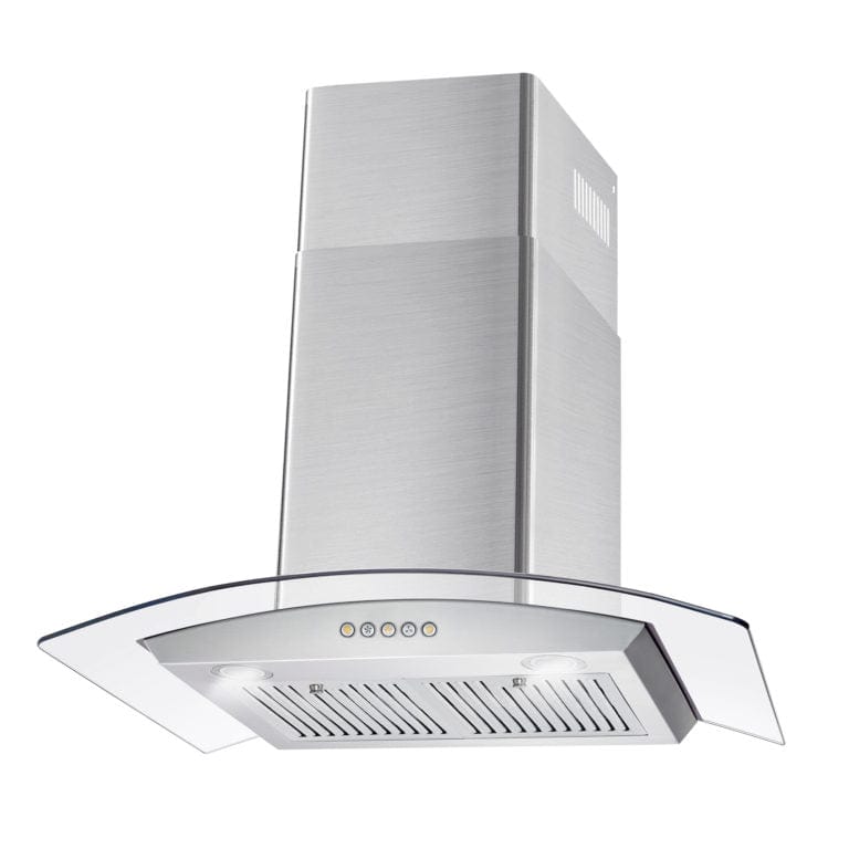 Cosmo 30-inch Wall Mount Range Hood with Push Control COS-668WRC75-DL I Luxury Appliances Direct