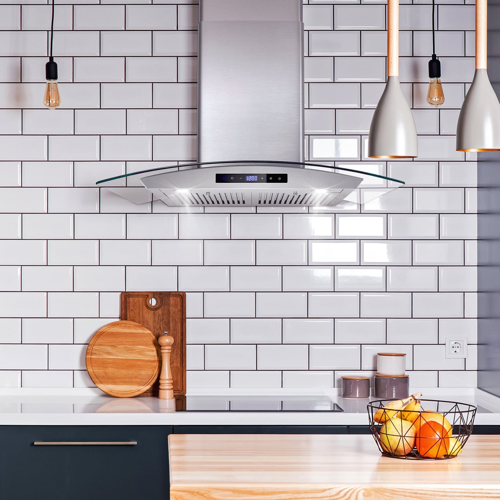 Cosmo 30-inch Wall Mount Range Hood with Touch Control COS-668AS750-DL I Luxury Appliances Direct