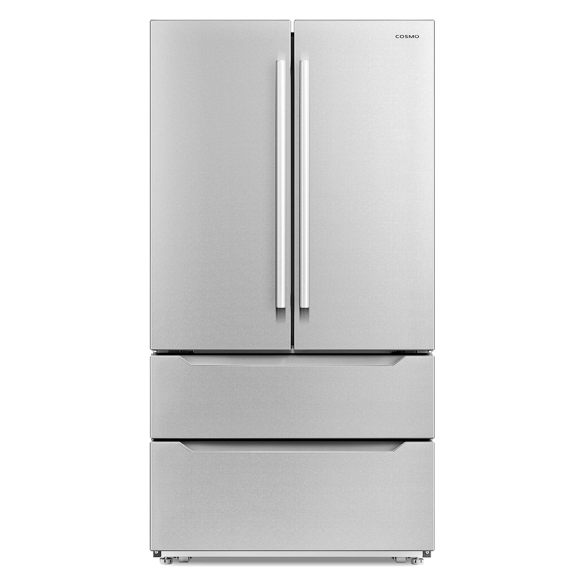 Cosmo 35-inch 4-Door Refrigerator with Pull Handle COS-FDR225RHSS-G I Luxury Appliances Direct