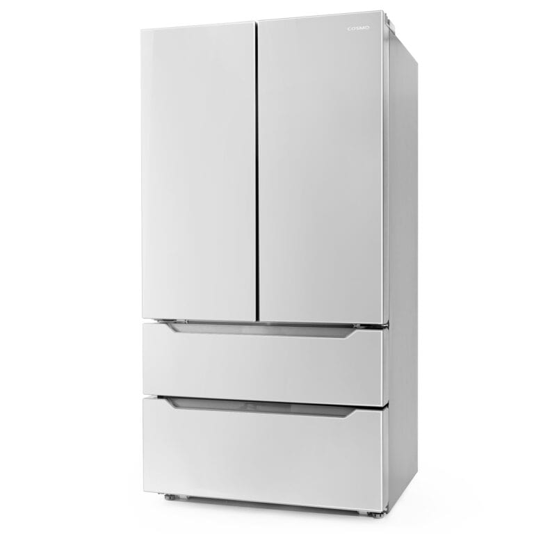 Cosmo 35-inch 4-Door Refrigerator with Recessed Handle COS-FDR225RHSS I Luxury Appliances Direct