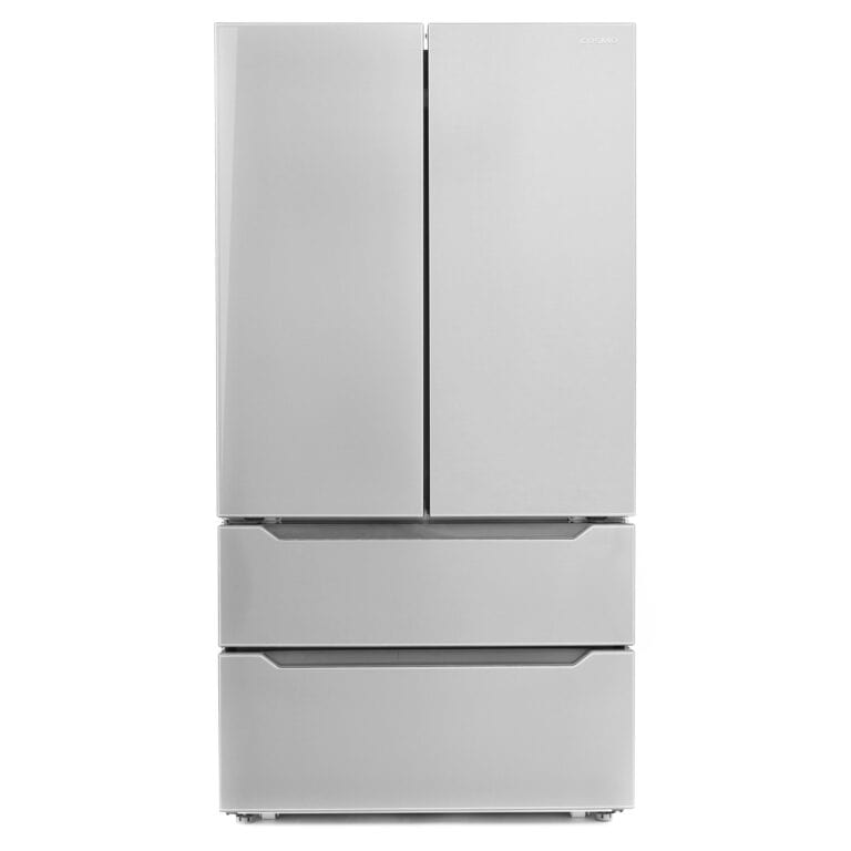 Cosmo 35-inch 4-Door Refrigerator with Recessed Handle COS-FDR225RHSS I Luxury Appliances Direct