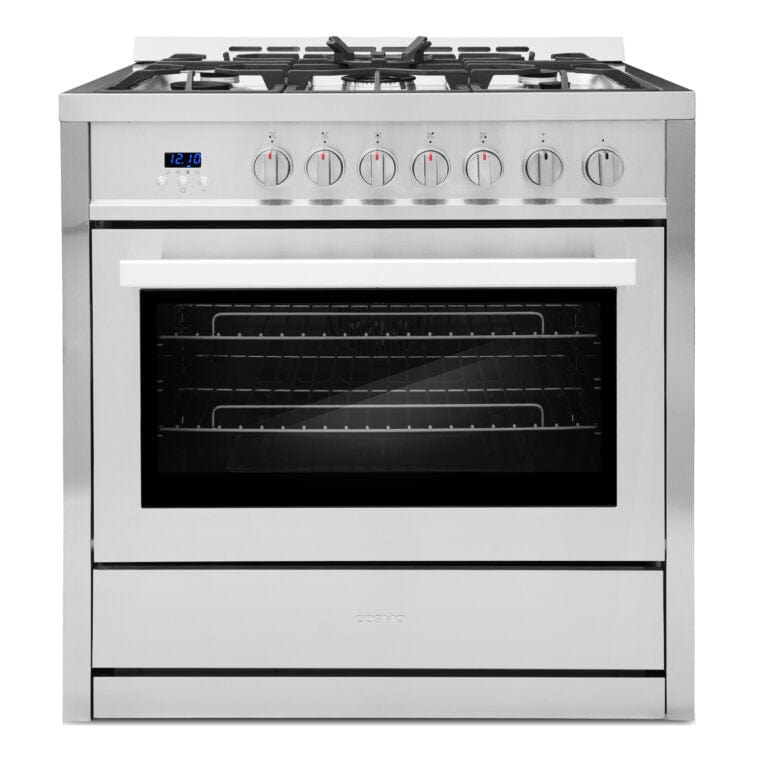 Cosmo 36-inch 3.8 cu. ft. Single Oven Gas Range COS-965AGC I Luxury Appliances Direct