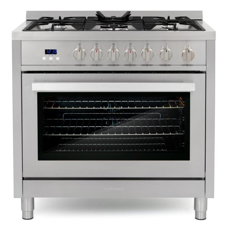 Cosmo 36-inch 3.8 cu. ft. Single Oven Gas Range COS-965AGFC I Luxury Appliances Direct