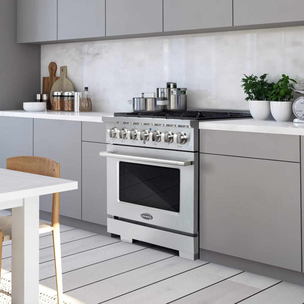 Cosmo 36-inch 4.5 cu. ft. Gas Range in Stainless Steel COS-GRP366 I Luxury Appliances Direct