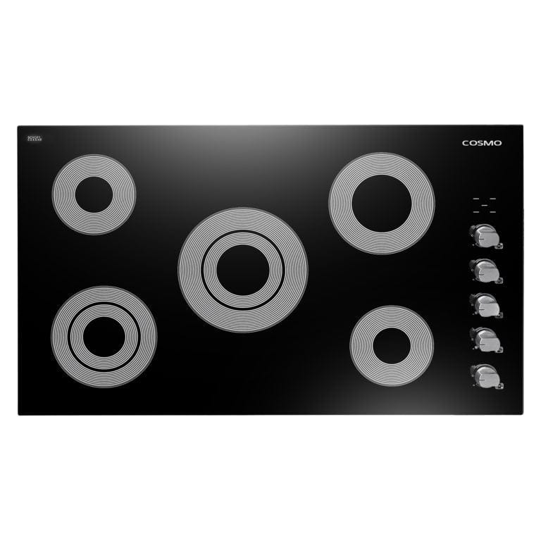 Cosmo 36-inch Electric Ceramic Glass Cooktop with 5 Burners COS-365ECC I Luxury Appliances Direct