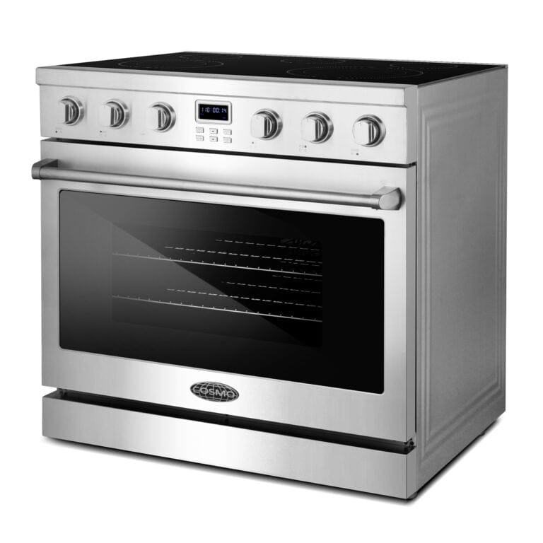 Cosmo 36-inch Electric Range with 5 Burner Glass Cooktop COS-ERC365KBD I Luxury Appliances Direct