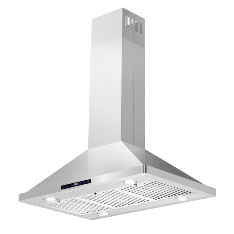Cosmo 36-inch Island Range Hood with Digital Touch Control COS-63ISS90 I Luxury Appliances Direct