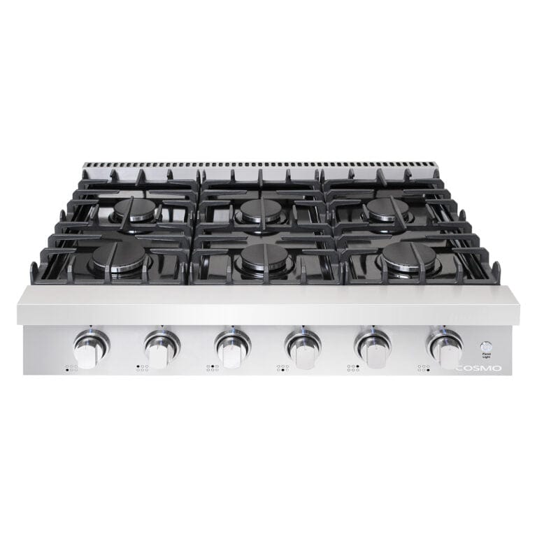 Cosmo 36-inch Professional Style Slide-In Gas Cooktop COS-GRT366 I Luxury Appliances Direct