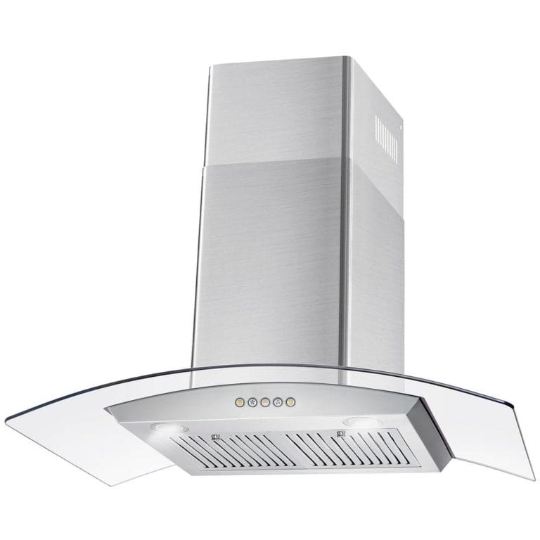 Cosmo 36-inch Wall Mount Range Hood with Glass Canopy COS-668WRC90 I Luxury Appliances Direct