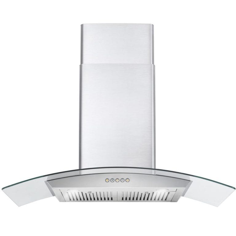 Cosmo 36-inch Wall Mount Range Hood with Glass Canopy COS-668WRC90 I Luxury Appliances Direct
