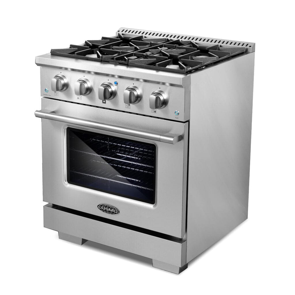 Cosmo Commercial 30-inch Gas Range in Stainless Steel COS-GRP304 I Luxury Appliances Direct