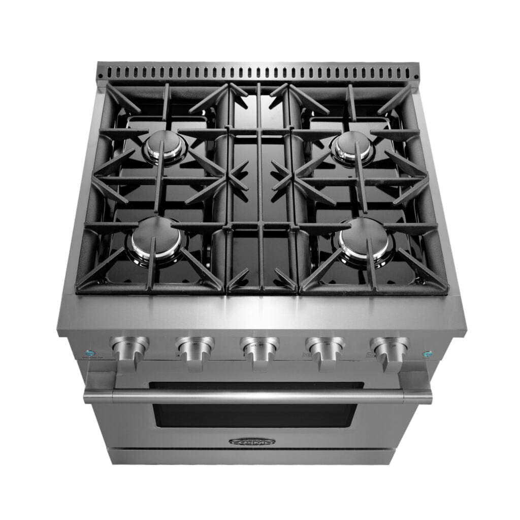 Cosmo Commercial 30-inch Gas Range in Stainless Steel COS-GRP304 I Luxury Appliances Direct