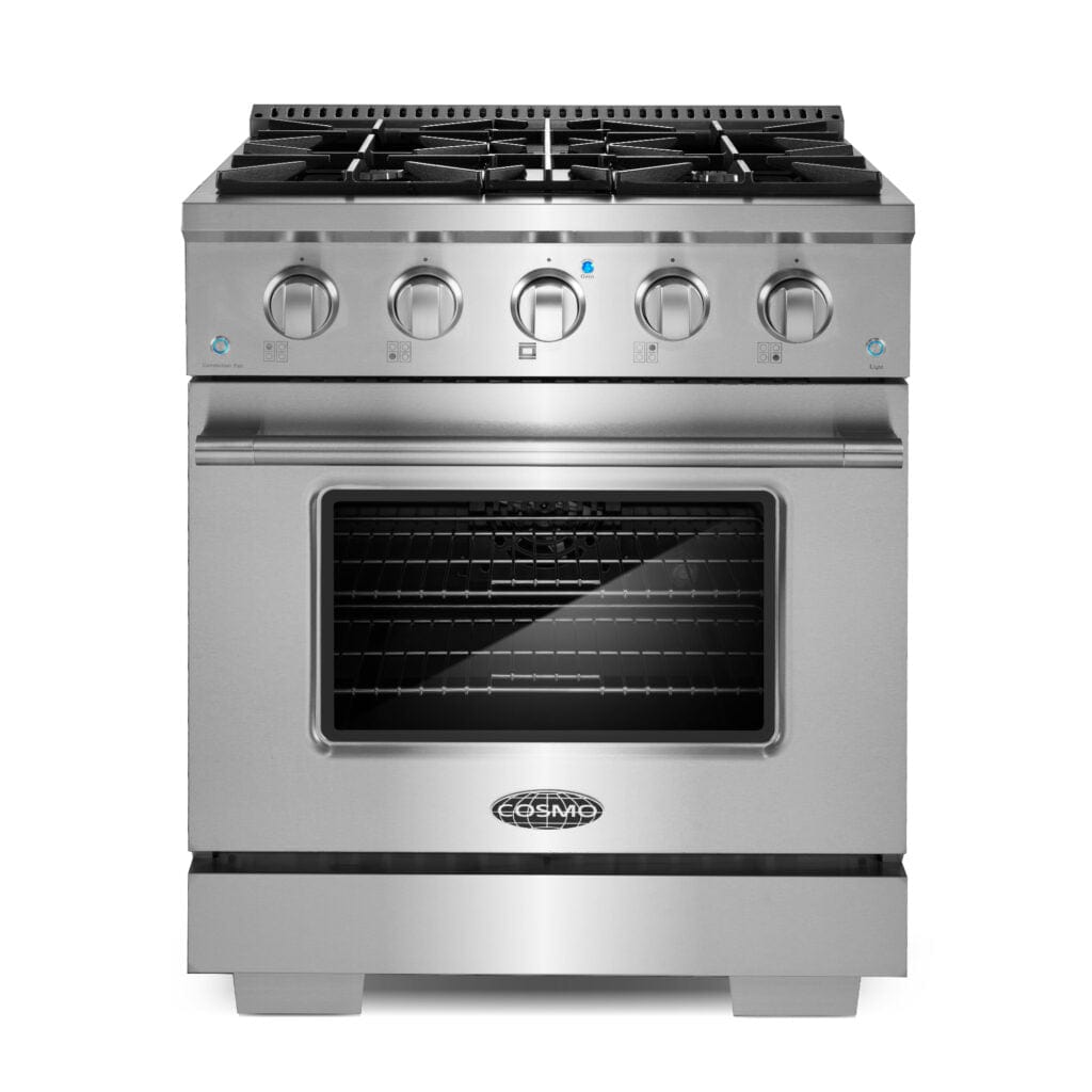 Cosmo Commercial 30-inch Gas Range in Stainless Steel COS-GRP304 I Luxury Appliances Direct