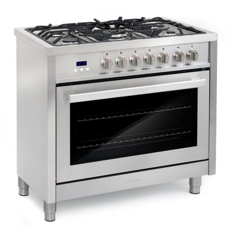 Cosmo Commercial 36-inch 3.8 cu. ft. Single Oven Dual Fuel Range F965 I Luxury Appliances Direct