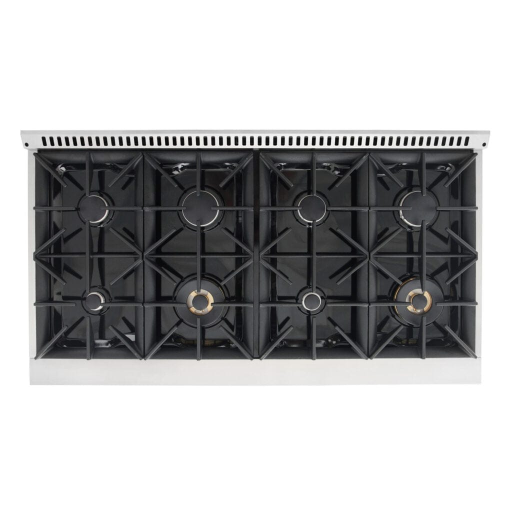 Cosmo Commercial 48-inch 5.5 cu. ft. Double Oven Gas Range COS-GRP486G I Luxury Appliances Direct