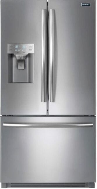 Crosley 25.5 Cubic Feet With Spill Proof French Door Fridge-Freezer CFDDH268TS I Luxury Appliances Direct
