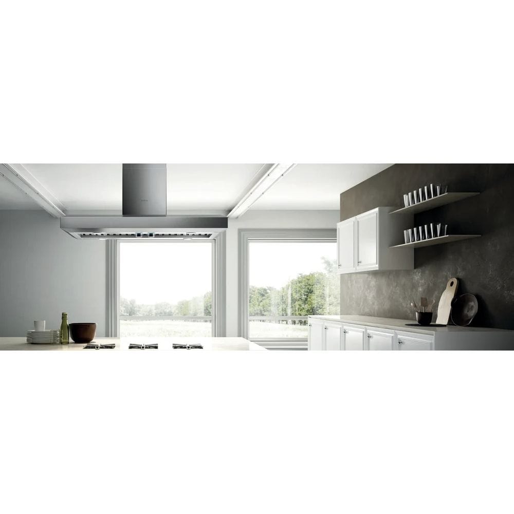 Elica 48 inch Vavano Series Island Mount Range Hood EVI648S1 I Luxury Appliances Direct