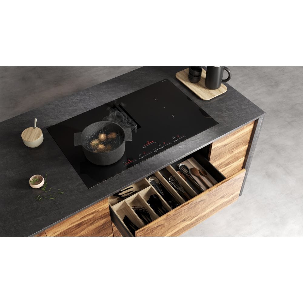 Elica 30 inch Nikola Tesla Flux Induction Cooktop W/ 4 Cooking Zones 10 Temperature Zones ENF430BL I Luxury Appliances Direct