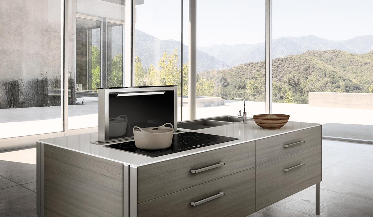 FABER 36 inch Black Scirocco Lux 600CFM Island Range Hood SCLX3615BKNB-B I Luxury Appliances Direct