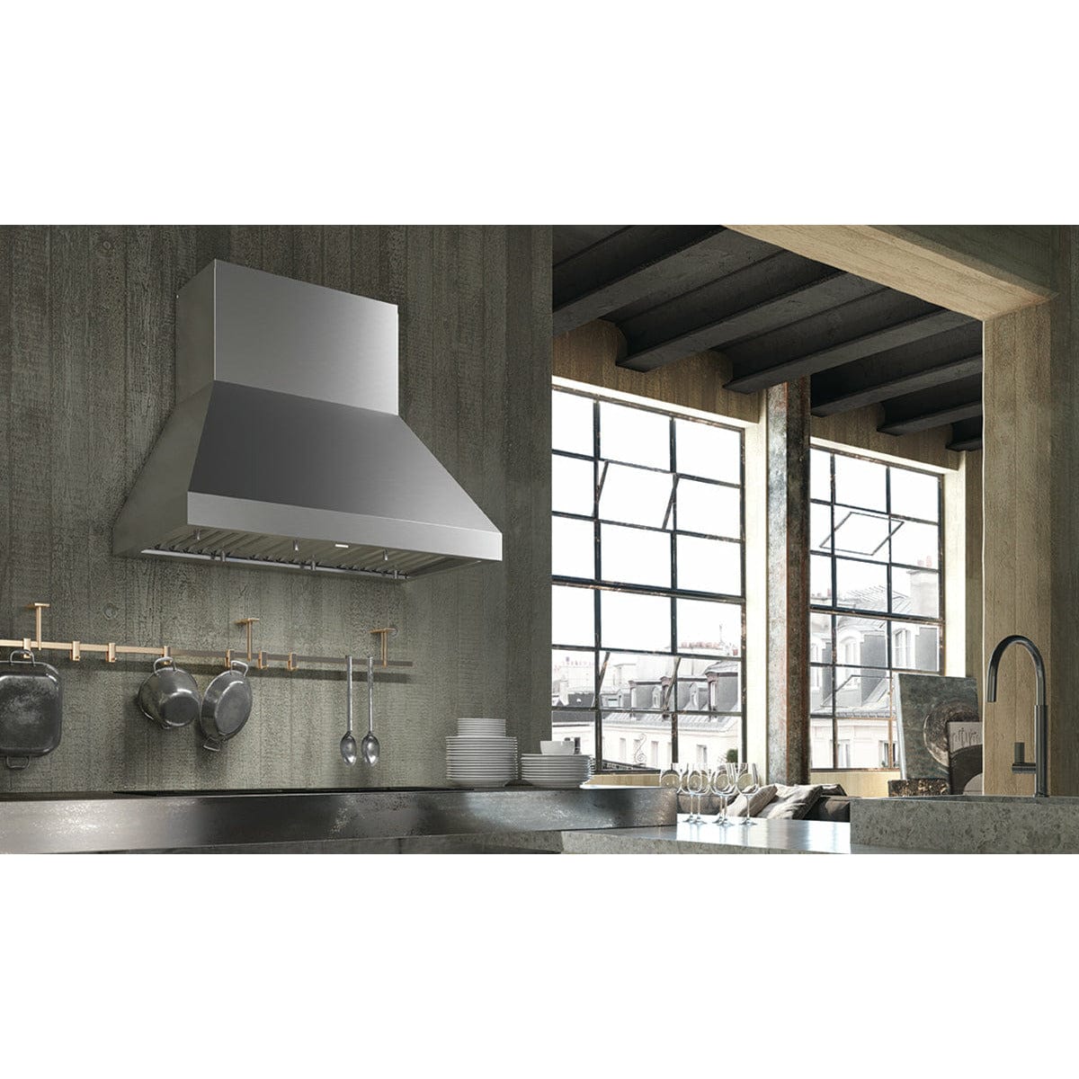 FABER 36 inch Camino Pro 600CFM Range Hood CAPR36SS600 I Luxury Appliances Direct