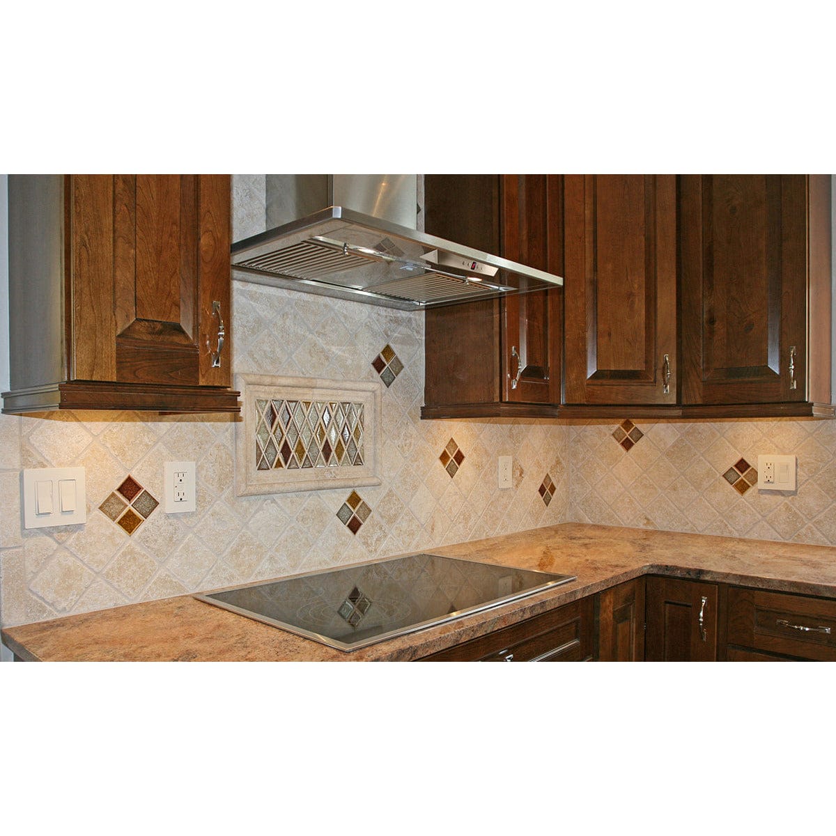 FABER 48 inch Diamante 600CFM Range Hood DIAM48SS I Luxury Appliances Direct