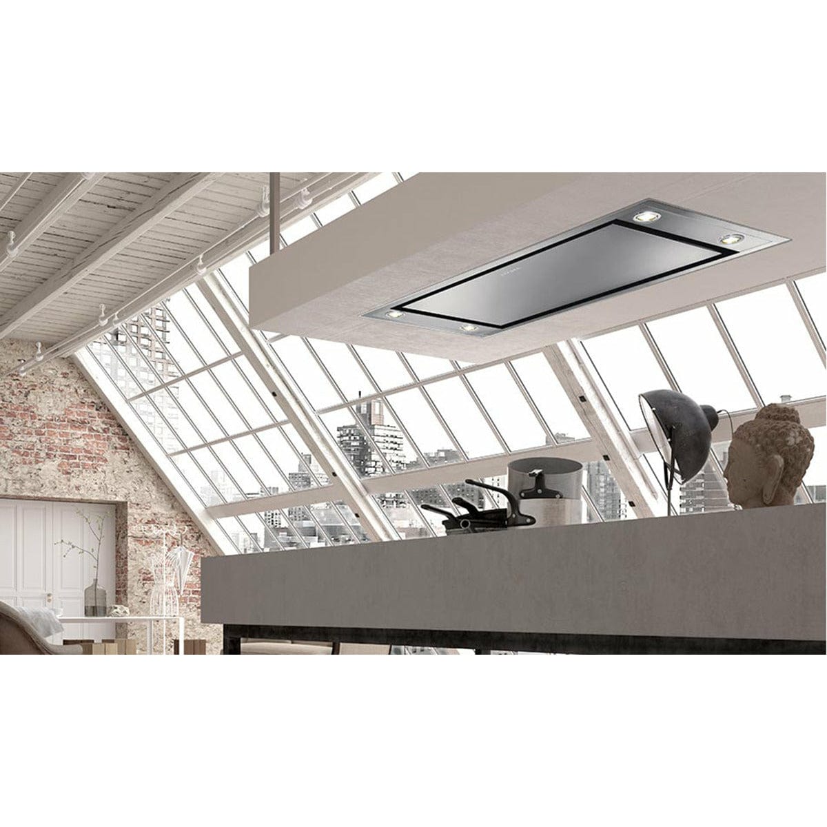 FABER 48 inch Stratus 600CFM Stainless Steel Range Hood STRTIS48SSNB I Luxury Appliances Direct