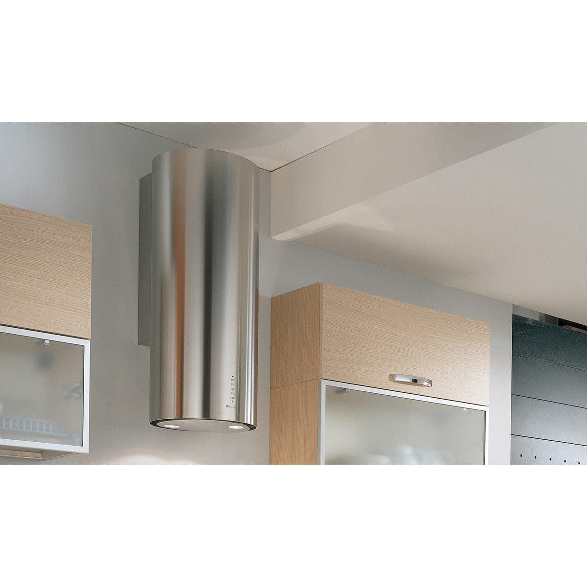 FABER 15 inch Cylindra 600CFM Wall Range Hood CYLN15SS600 I Luxury Appliances Direct