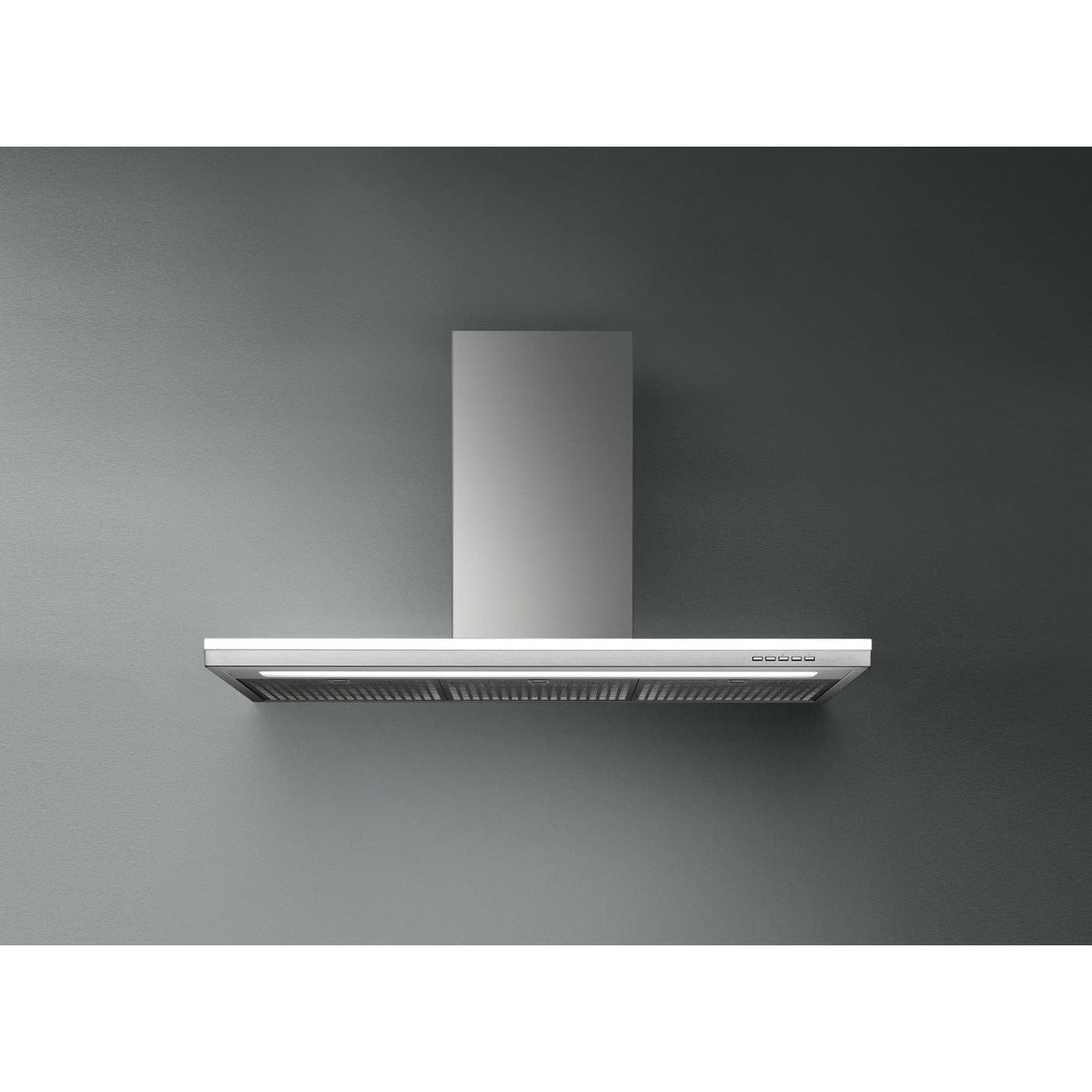 Falmec Lumen 36" Hood, 500 CFM with 4-Speed/500 CFM Motor, Electronic Control, Fluorescent Ambient Light, Charcoal Filter, and Air Falmec Filter - FDLUM365SS-R I Luxury Appliances Direct