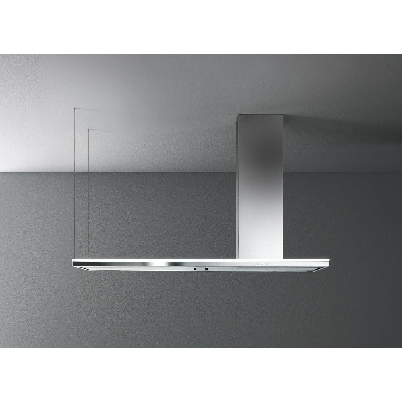 Falmec Lumen 70" Island Hood, 500 CFM, with 3-Speed/500 CFM Motor, Electronic Control, LED Lighting, Metallic Grease Filter, Charcoal Filter, and Perimeter Suction - FDLUM70I5SS-2 I Luxury Appliances Direct