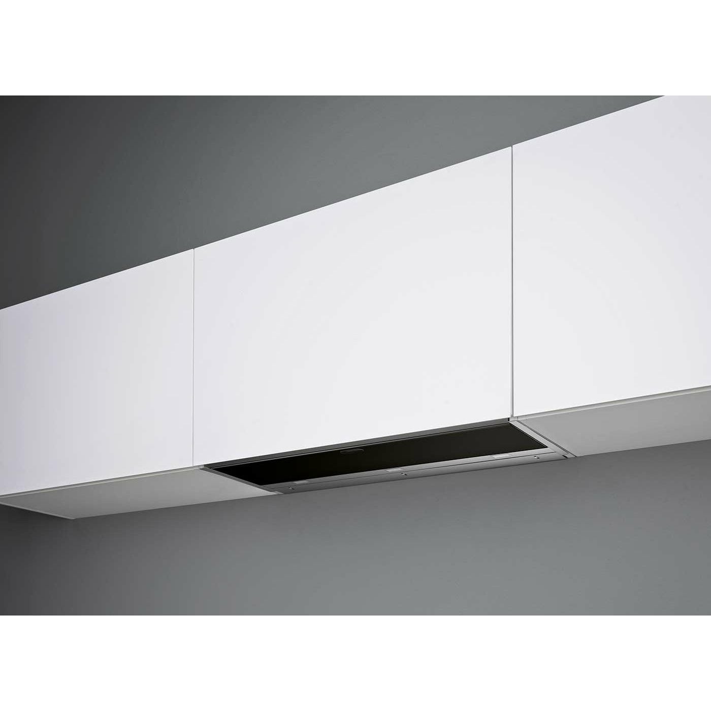 Falmec Move 36" Black Glass Wall Mount Hood, 500 CFM, Electronic Control, Dynamic LED Light, Metallic Grease Filter, Sliding Door, and Tempered Glass - FDMOV36W5SB I Luxury Appliances Direct