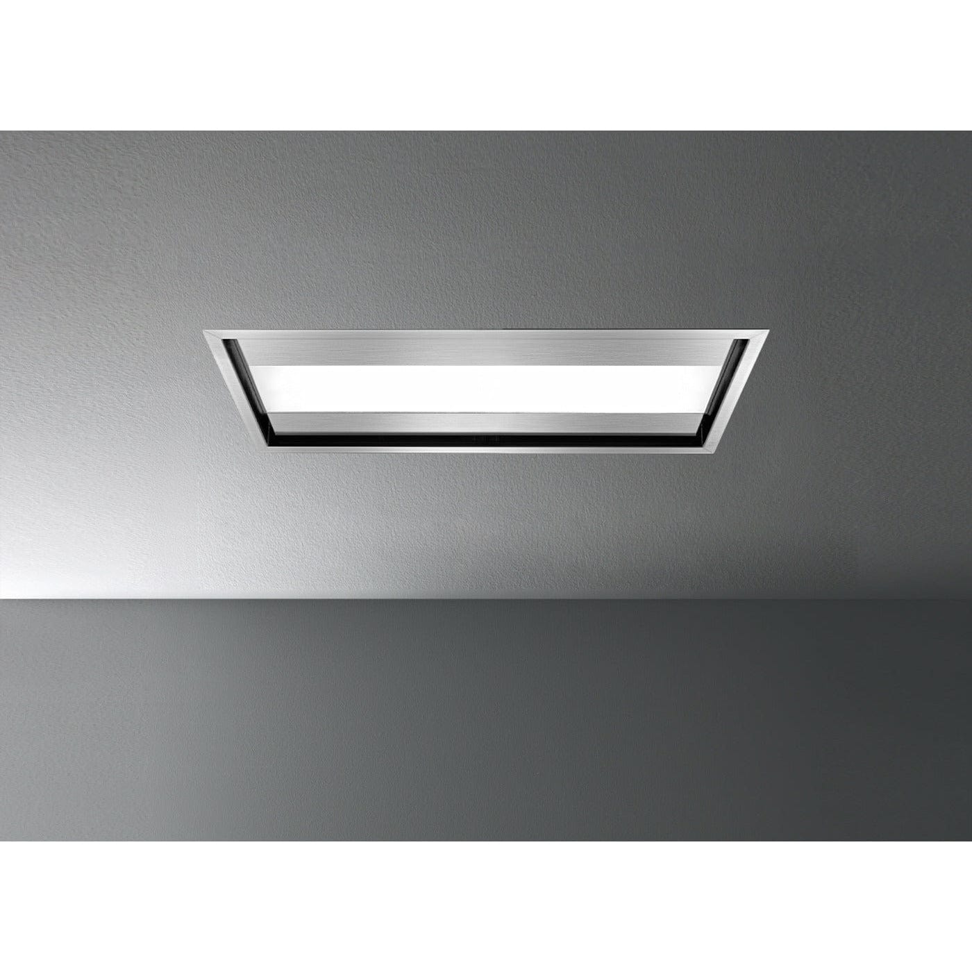 Falmec Nuvola 36" Ceiling Liner Only (Motor Not included) with 600 CFM Motor (Motor Sold Separately), Electronic Control, Fluorescent Lighting, Metallic Grease Filter, Perimeter Suction, and Remote Control - FDNUV36C6-R1 I Luxury Appliances Direct