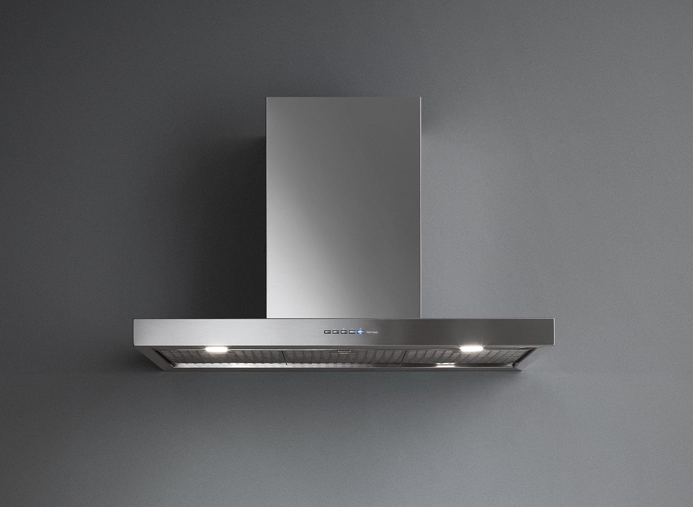 Falmec Plane NRS Wall 36"(90 cm), 500 CFM with 4-Speed/500 CFM Motor, Electronic Control, LED Lighting, Air Falmec Filter, and NRS Technology FNPLS36W5SS-R I Luxury Appliances Direct