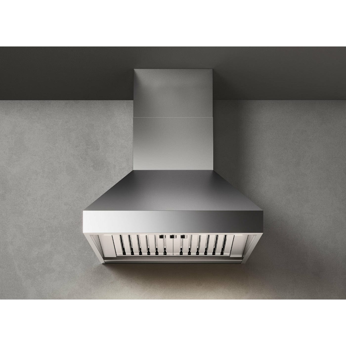 Falmec Professional Pyramid 30" Wall Mount Hood, 600 CFM w/ LED, Knob control and Pro Baffle Filters - FPDPR30W6SS-3 I Luxury Appliances Direct