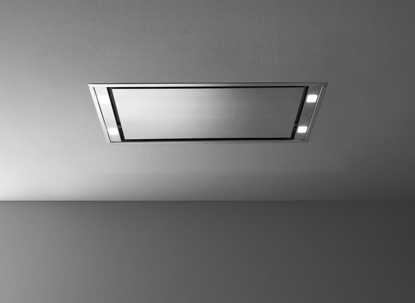 Falmec Stella Ceiling Liner 48"(120 cm)Insert 600CFM Motor (Motor Sold Separately), Electronic Control, LED Light, Metallic Grease Filter, Remote Control, Scotch Brite (AISI 304) Steel, and Perimeter Suction FDSTE48C6SS-R I Luxury Appliances Direct
