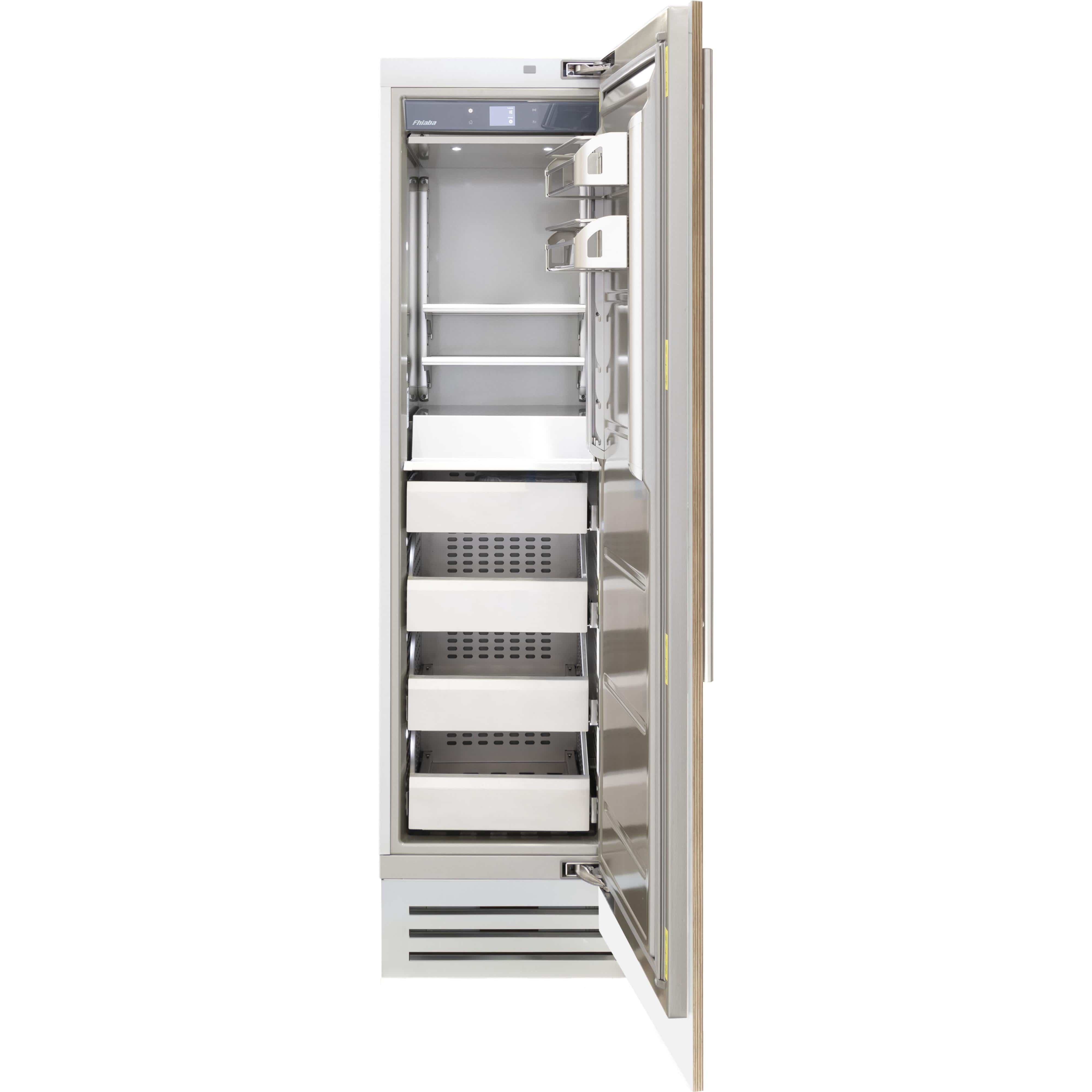 Fhiaba 12.1 cu. ft. Upright Freezer with Smart Touch TFT Display FI24FZC-RO2 I Luxury Appliances Direct
