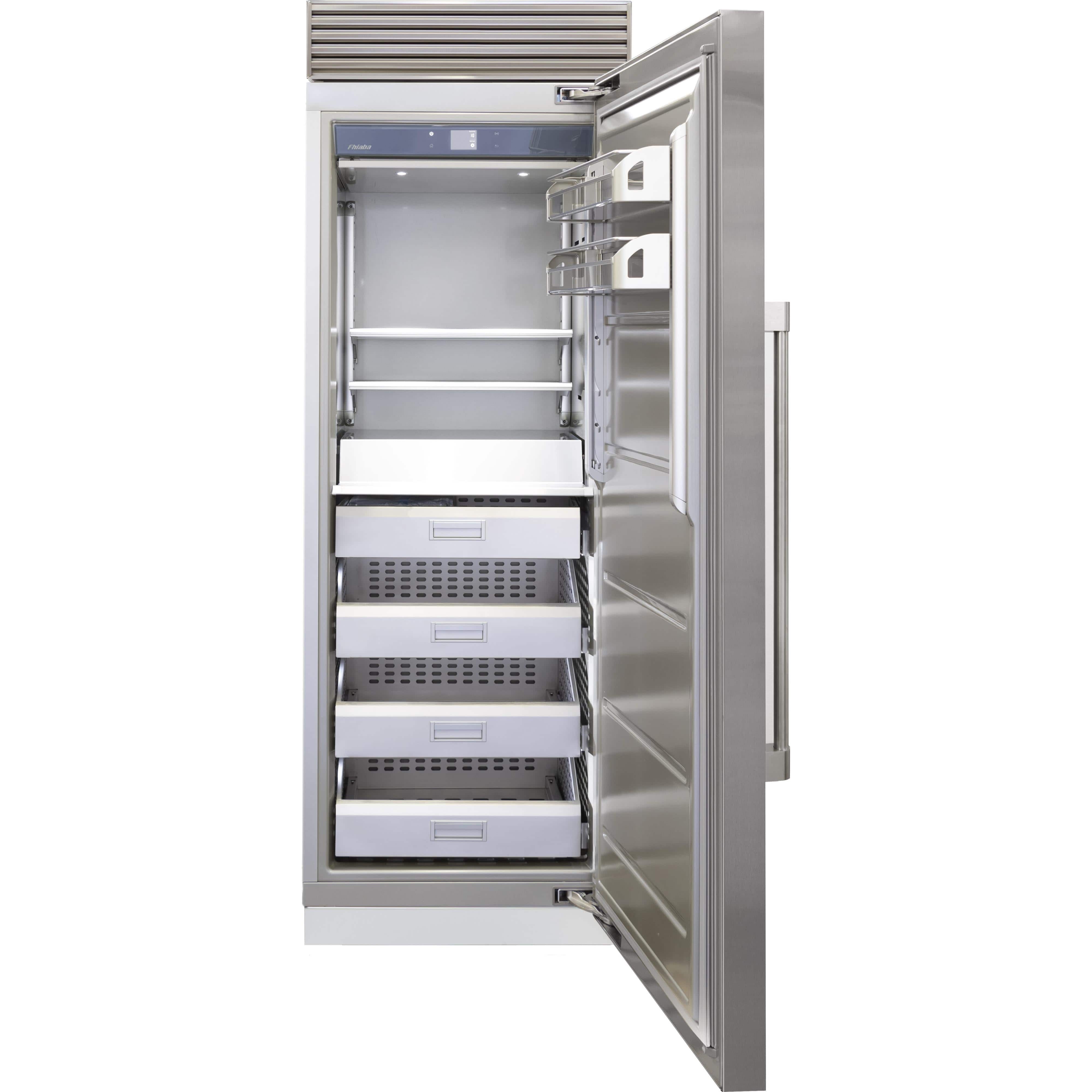 Fhiaba 16 cu. ft. 30" Upright Freezer with Smart Touch TFT Display FP30FZC-RS2 I Luxury Appliances Direct