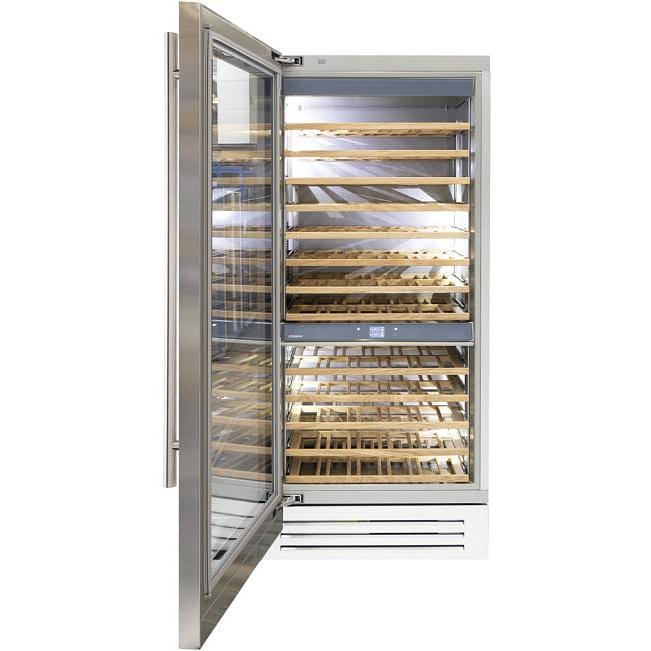 Fhiaba 186-Bottle Classic Series 36" Wine Cellar with 2 Zones FK36WCC-LS2 I Luxury Appliances Direct