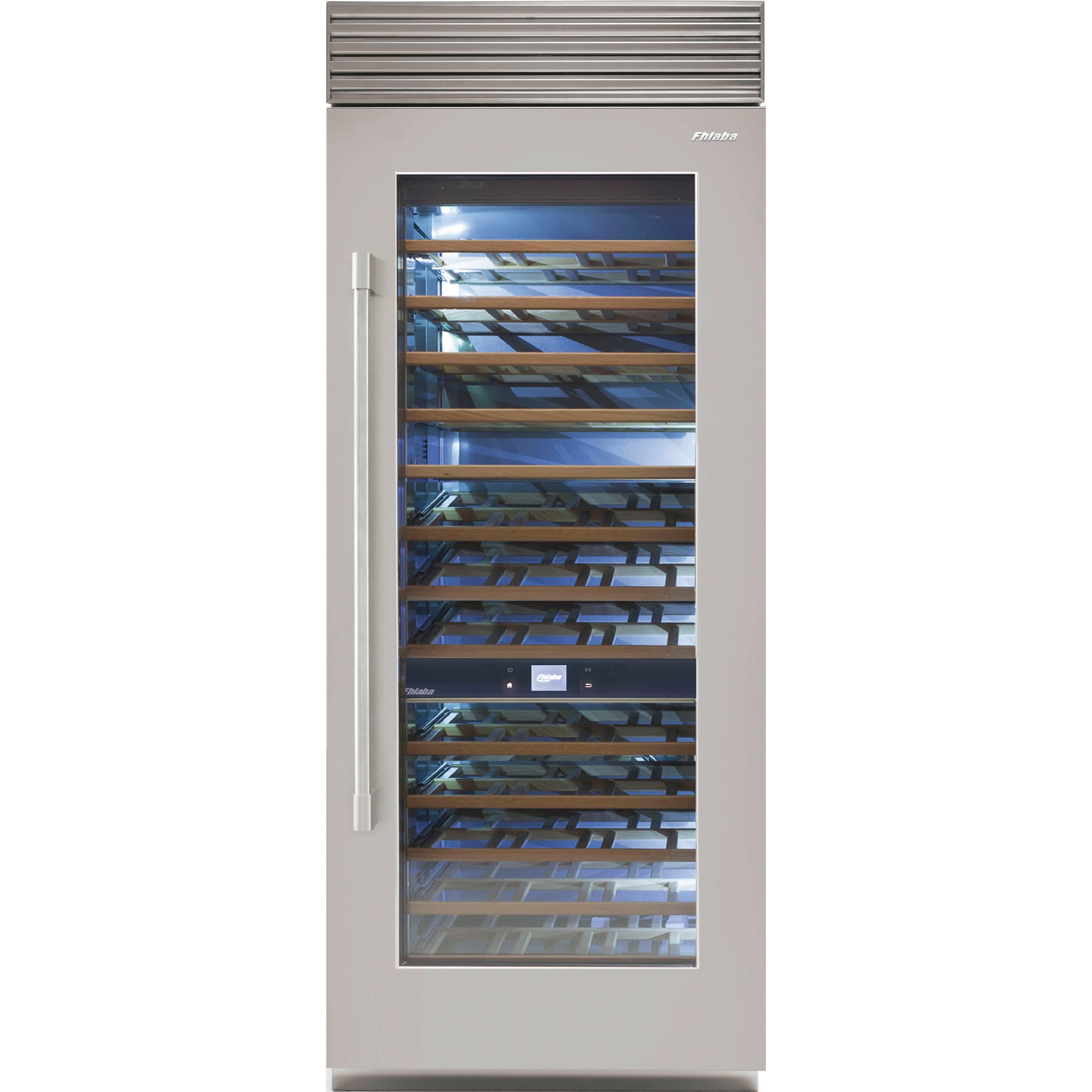 Fhiaba 186-Bottle X-Pro Series Wine Cellar with Smart Touch TFT Display FP36WCC-RS2 I Luxury Appliances Direct