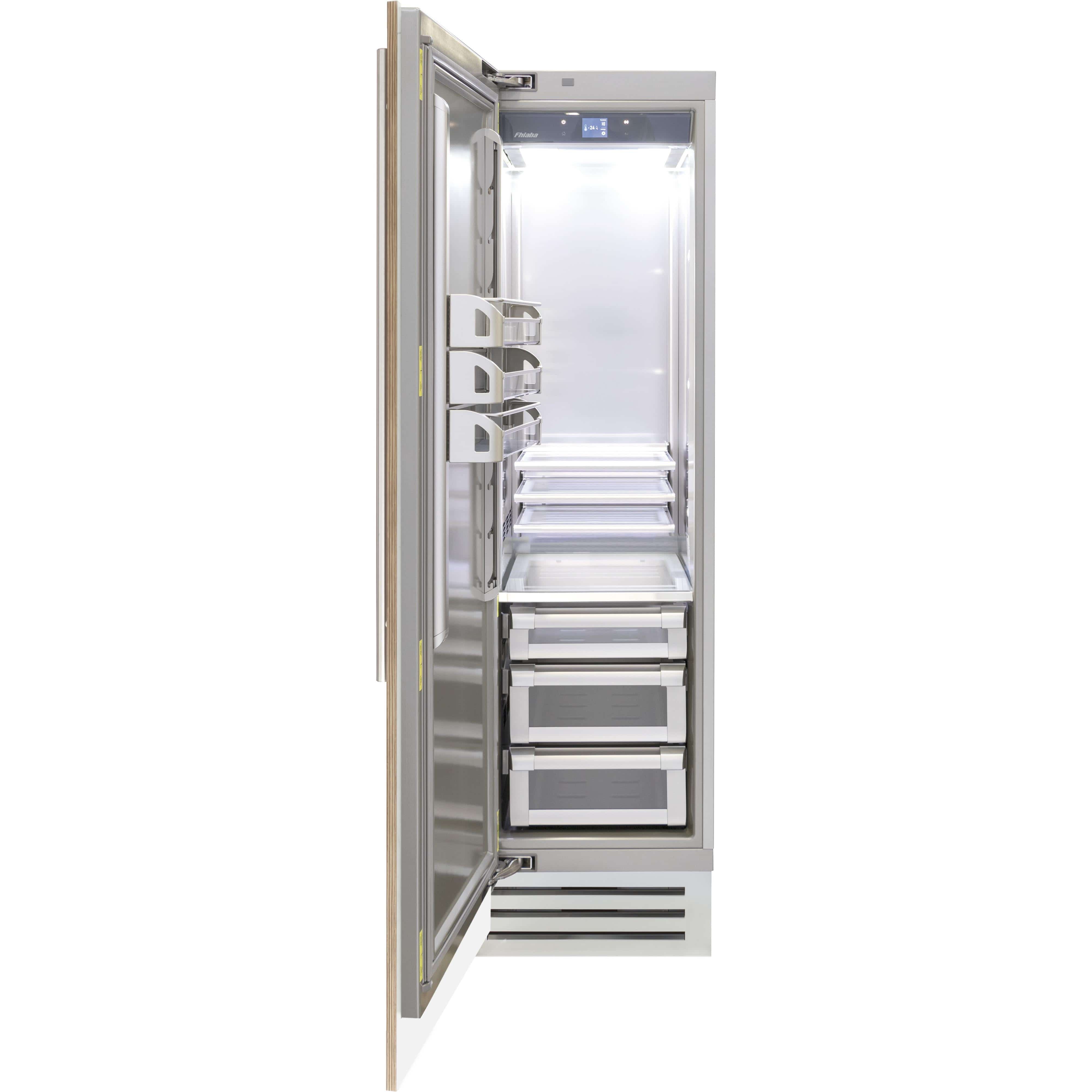 Fhiaba 24-inch, 13 cu.ft. Built-in All Refrigerator with Smart touch TFT Display FI24RFC-LO2 I Luxury Appliances Direct