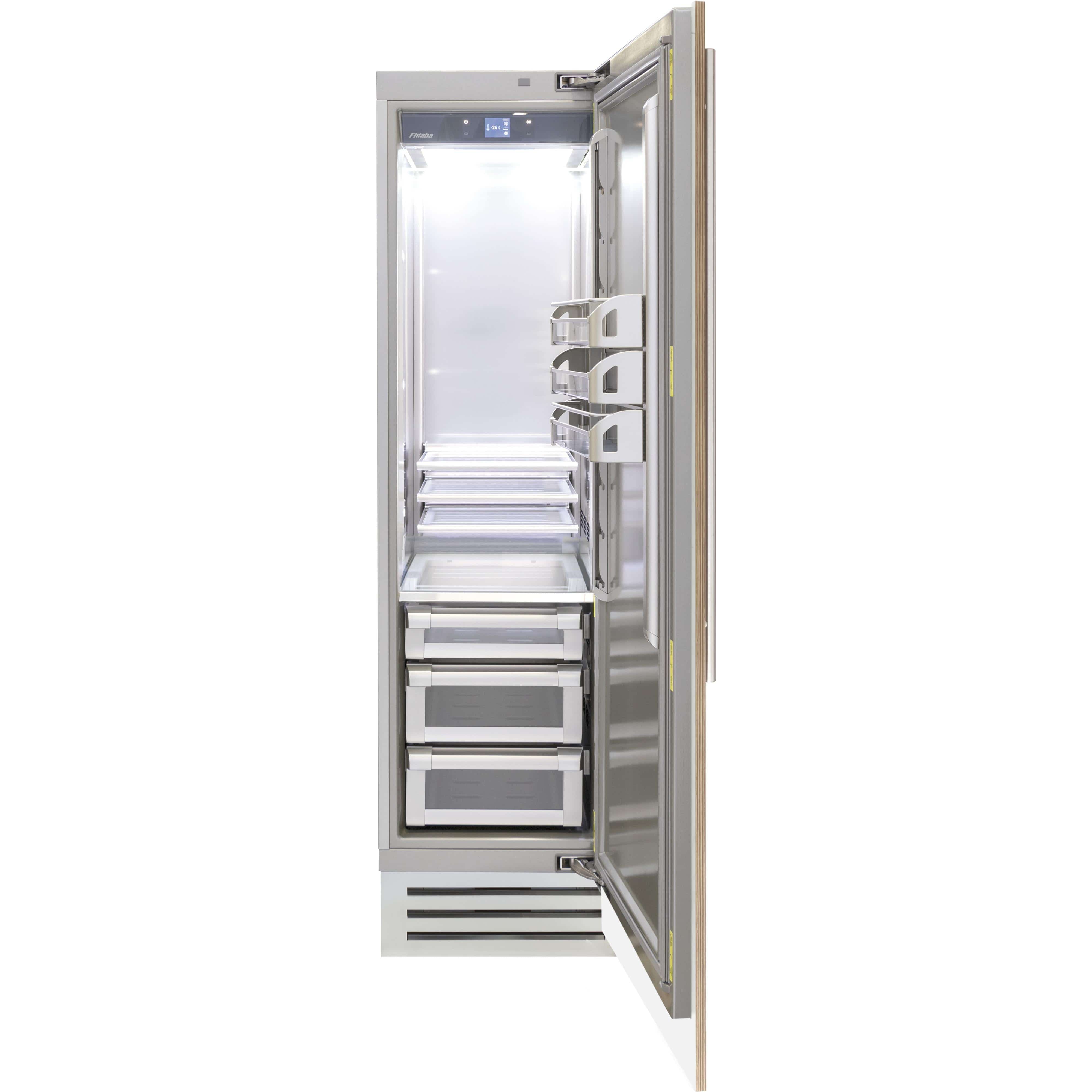 Fhiaba 24-inch, 13 cu.ft. Built-in All Refrigerator with Smart touch TFT Display FI24RFC-RO2 I Luxury Appliances Direct