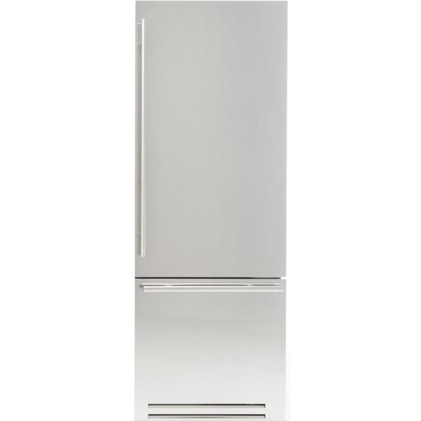 Fhiaba 30-inch, 15.5 cu.ft. Built-in Bottom Freezer Refrigerator with Interior Ice Maker FK30BI-RS1 I Luxury Appliances Direct