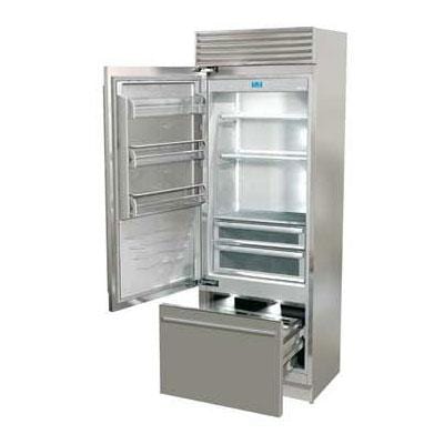 Fhiaba 30-inch, 15.5 cu. ft. Bottom Freezer Refrigerator with Ice and Water FP30BI-LS1 I Luxury Appliances Direct